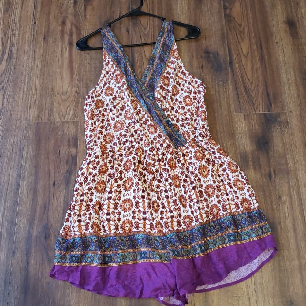 Paisley Print Romper